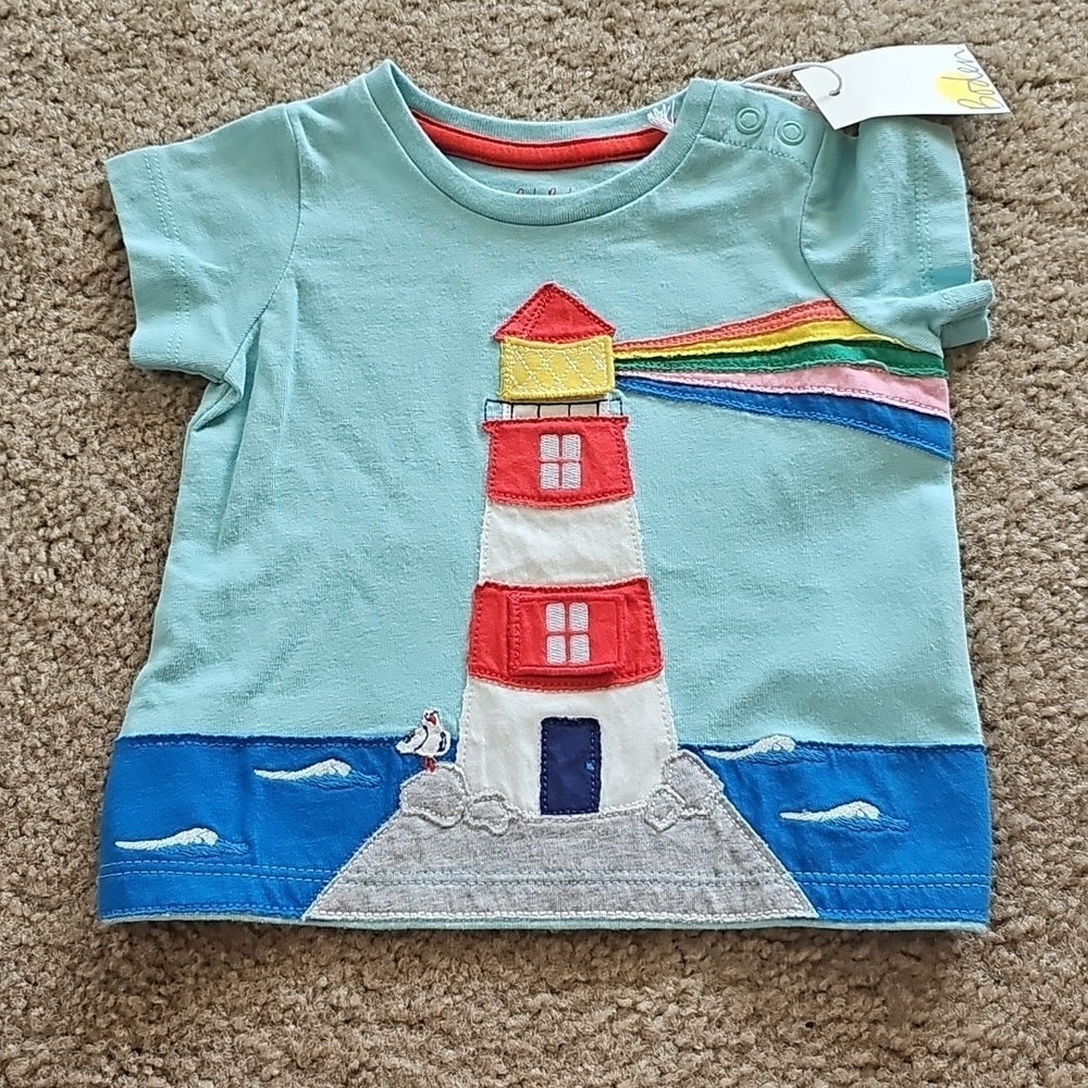 Baby Boden Lighthouse T-Shirt 3-6 Months